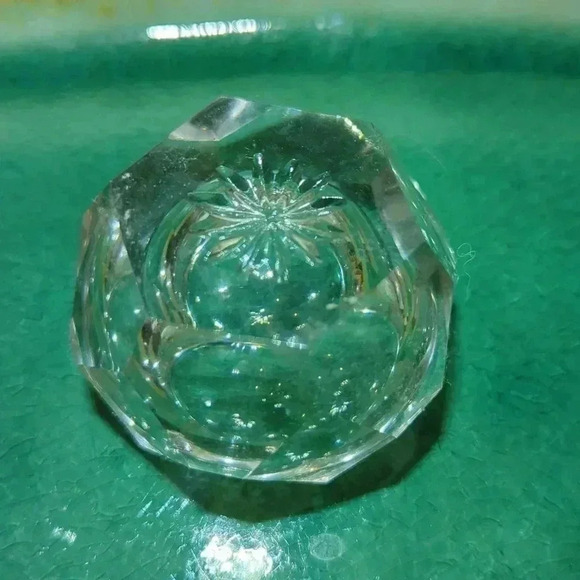 Victorian  Crystal Salt Cellars - Picture 4 of 6